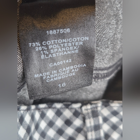 Nygard Black and White Plaid Pants - Picture 4 of 16